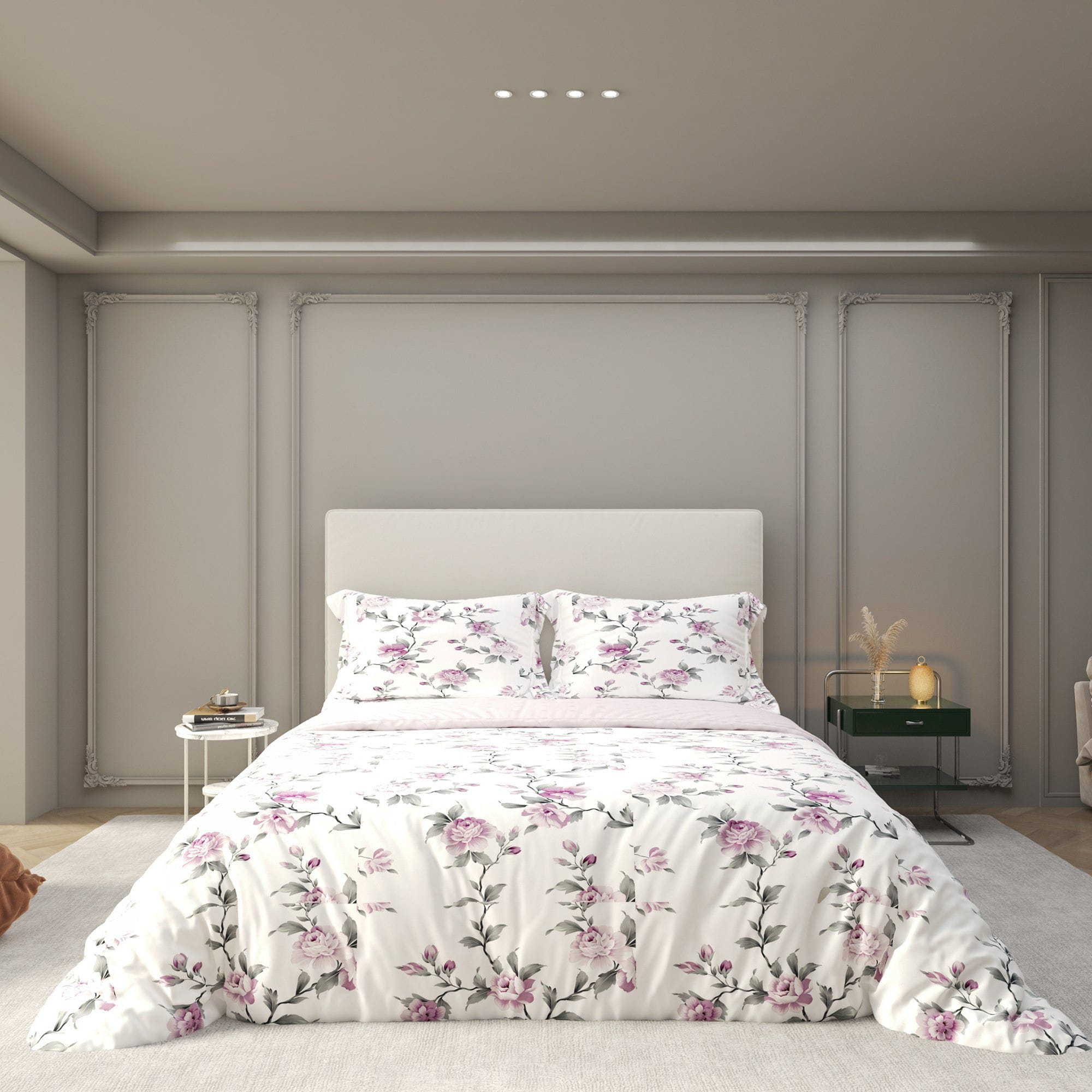 Printed Duvet Cover 3 Piece Set - Cotton