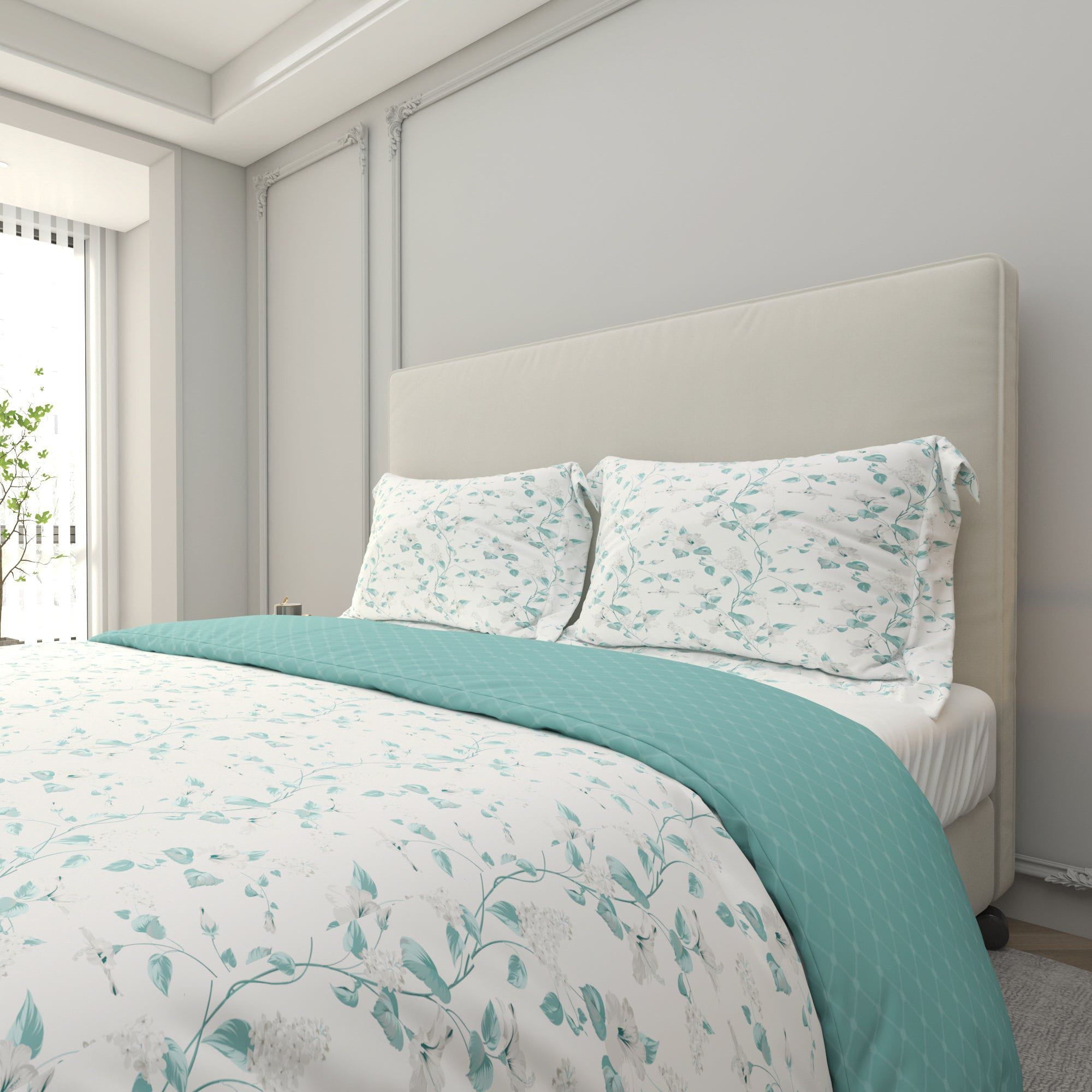Printed Duvet Cover 3 Piece Set - Cotton