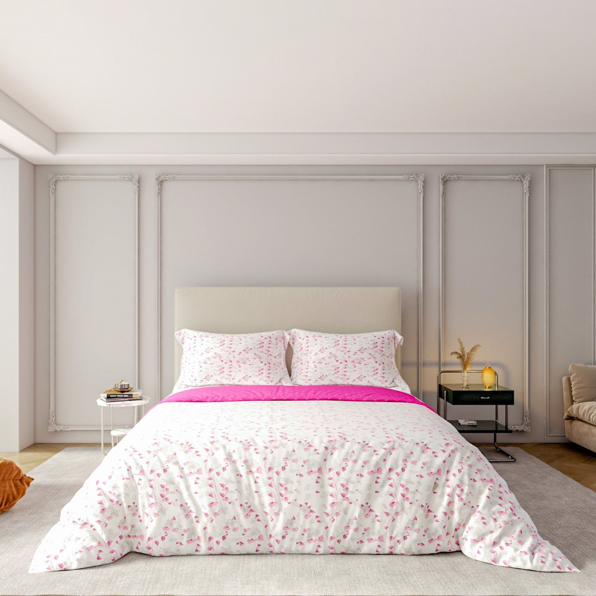 Printed Duvet Cover 3 Piece Set - Cotton