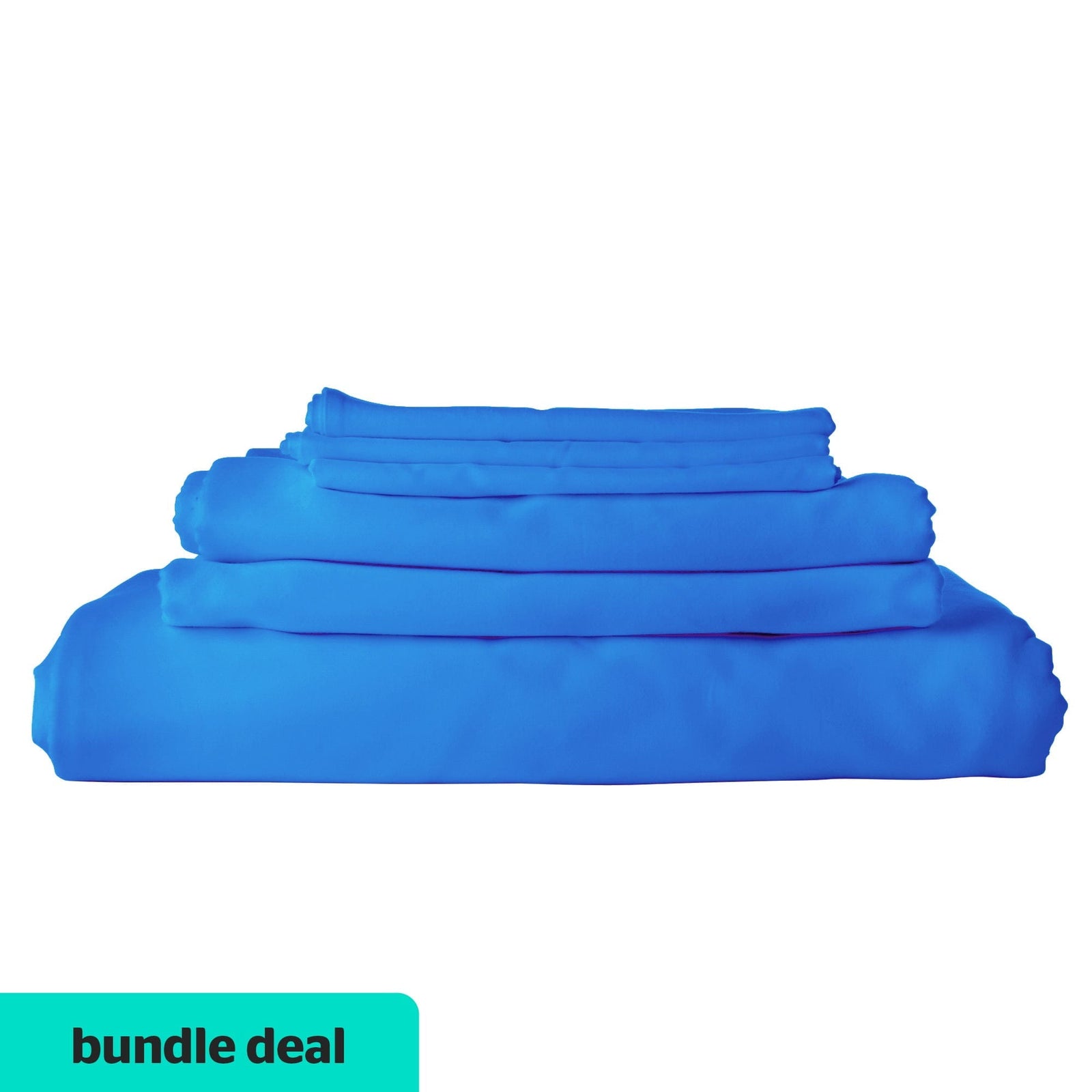 Essential Cotton Sateen Coloured Bed Linen Value Set - Linens