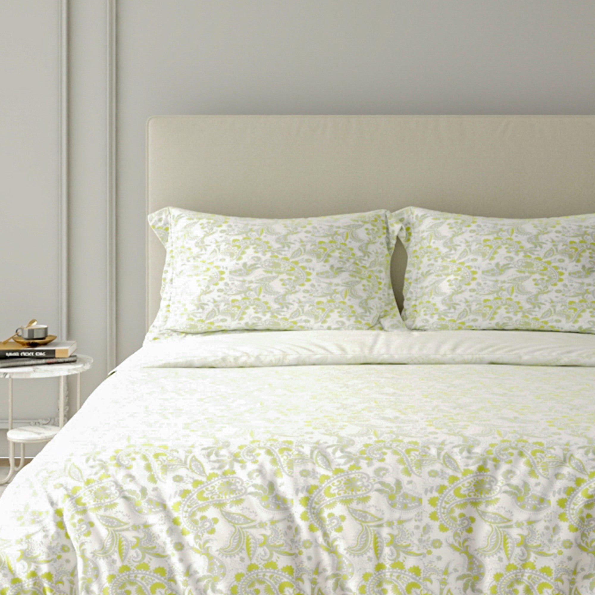 Printed Duvet Cover 3 Piece Set - Cotton