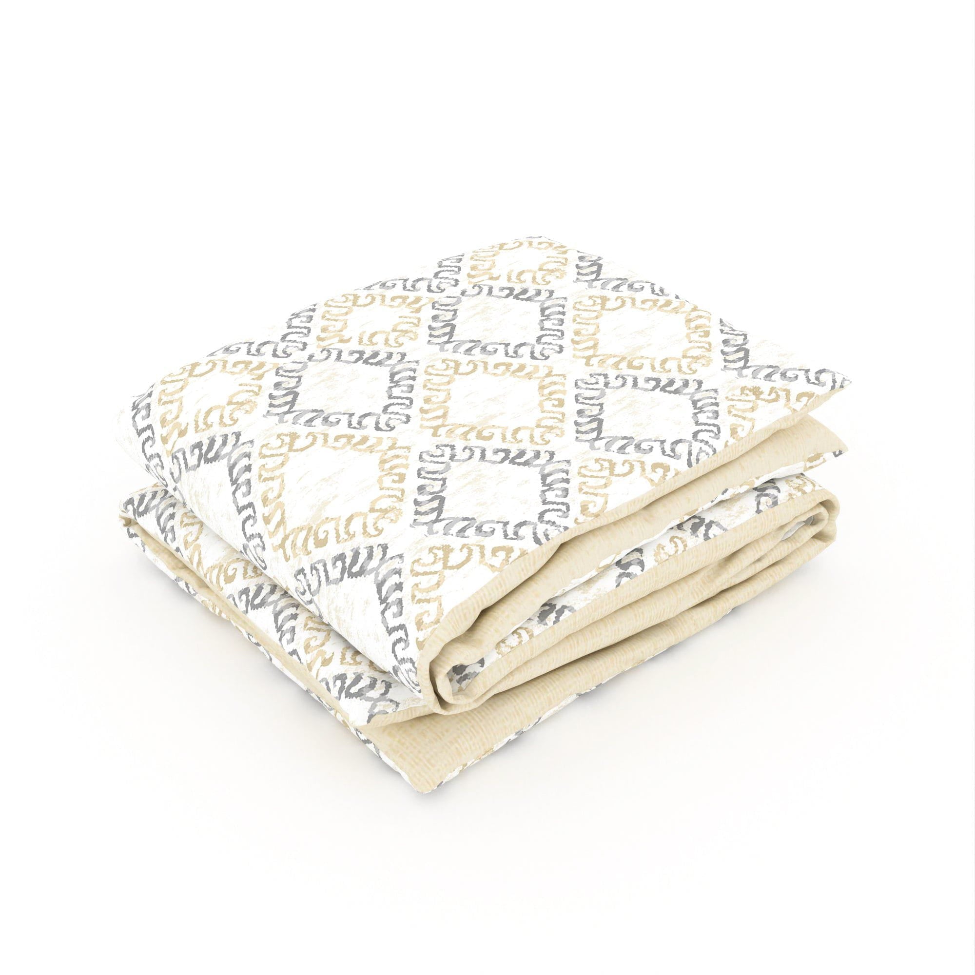 Printed Duvet Cover 3 Piece Set - Cotton