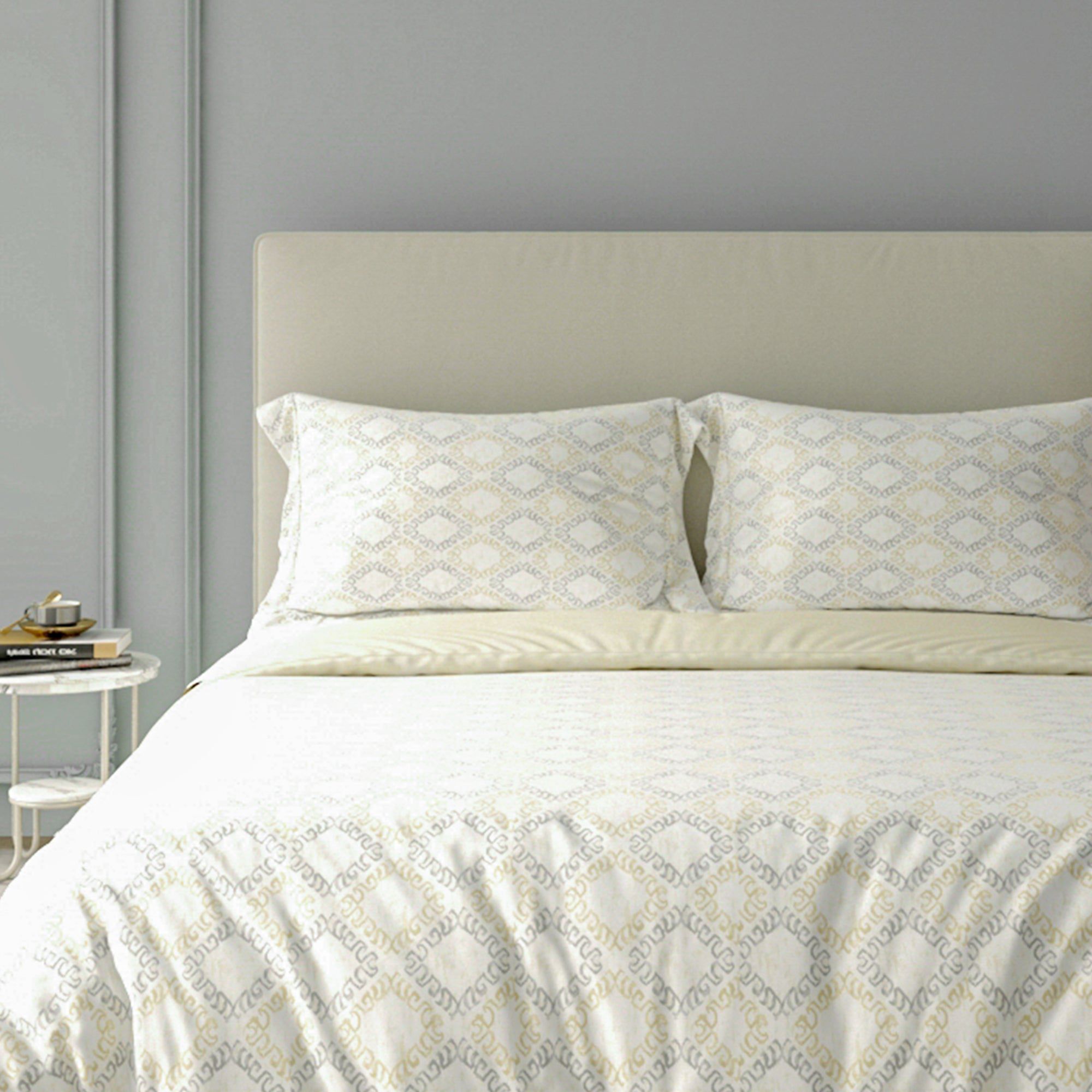 Printed Duvet Cover 3 Piece Set - Cotton