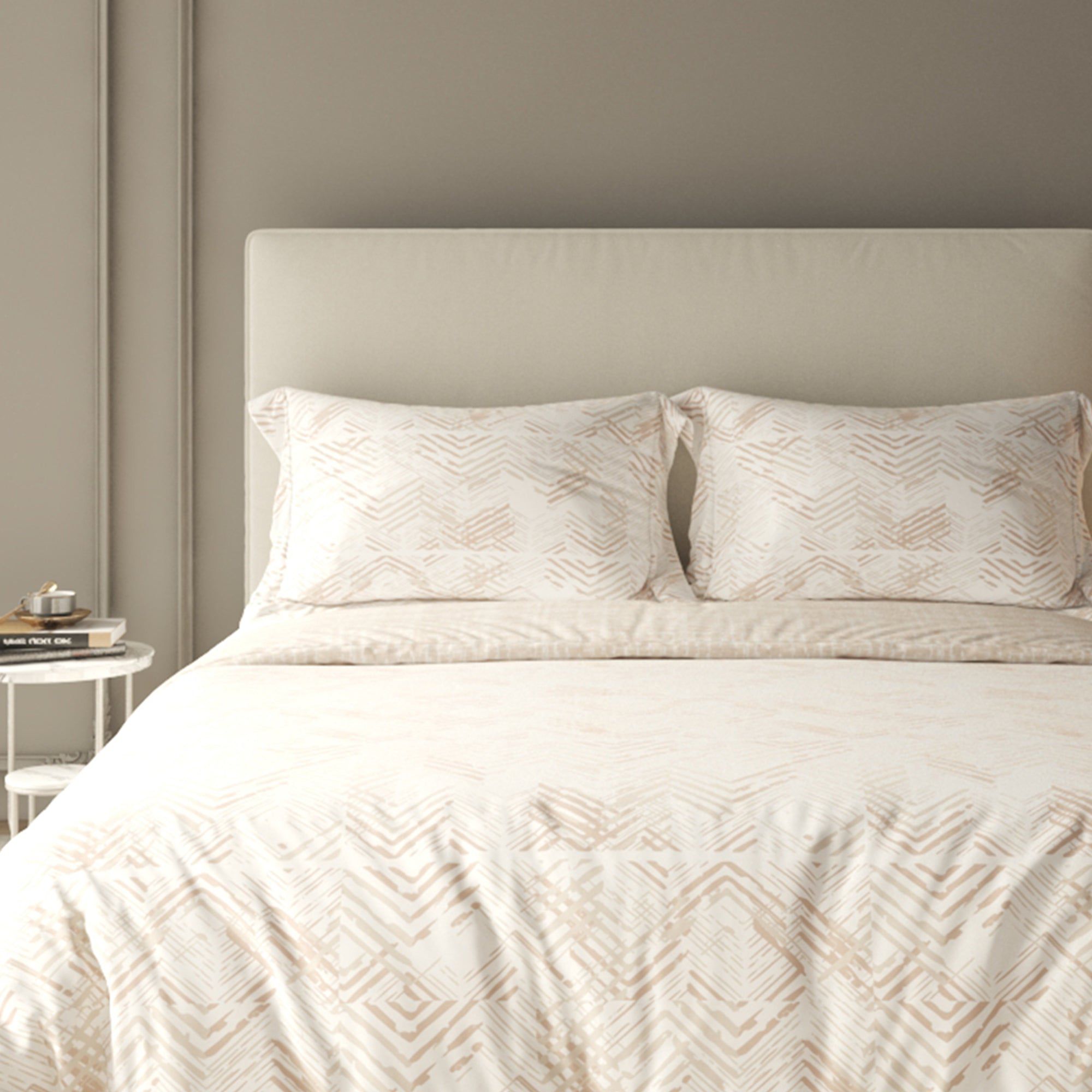 Printed Duvet Cover 3 Piece Set - Cotton