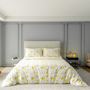Printed Duvet Cover 3 Piece Set - Cotton