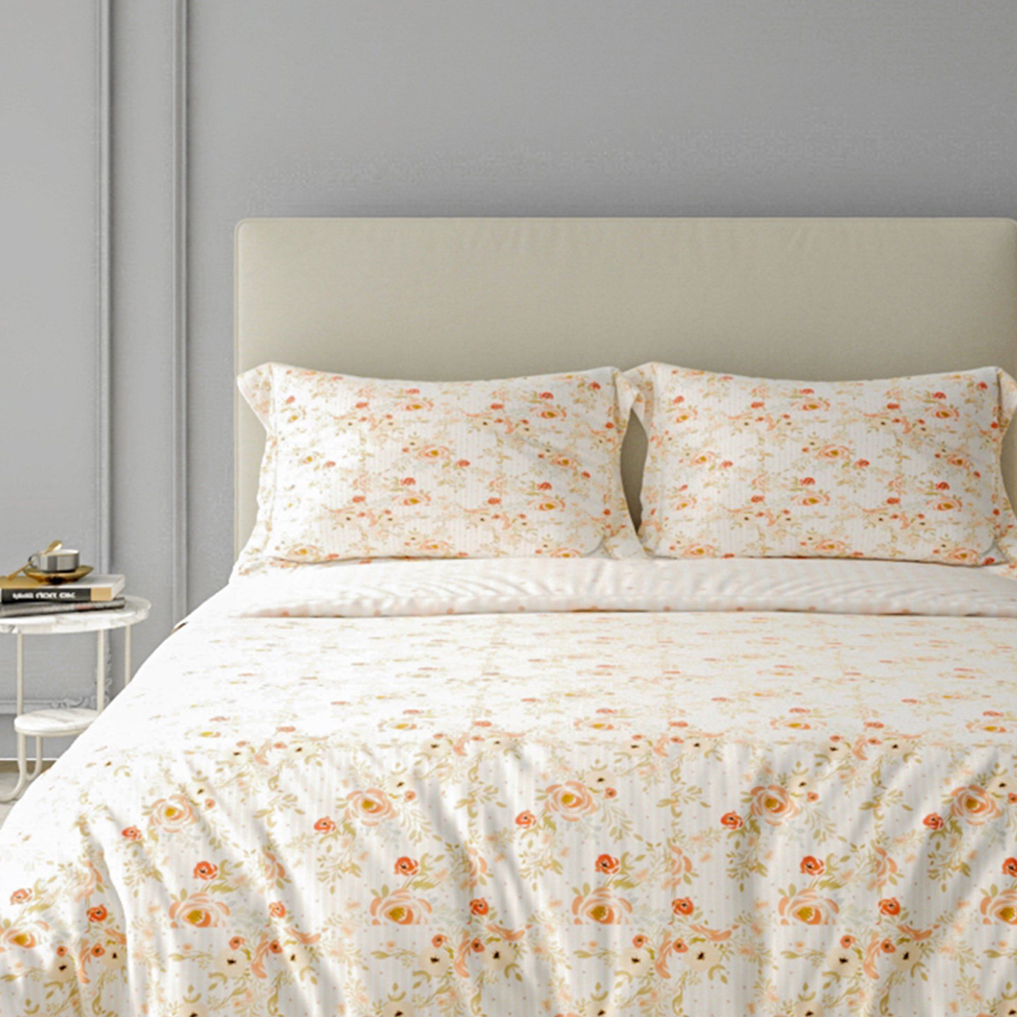Printed Duvet Cover 3 Piece Set - Cotton