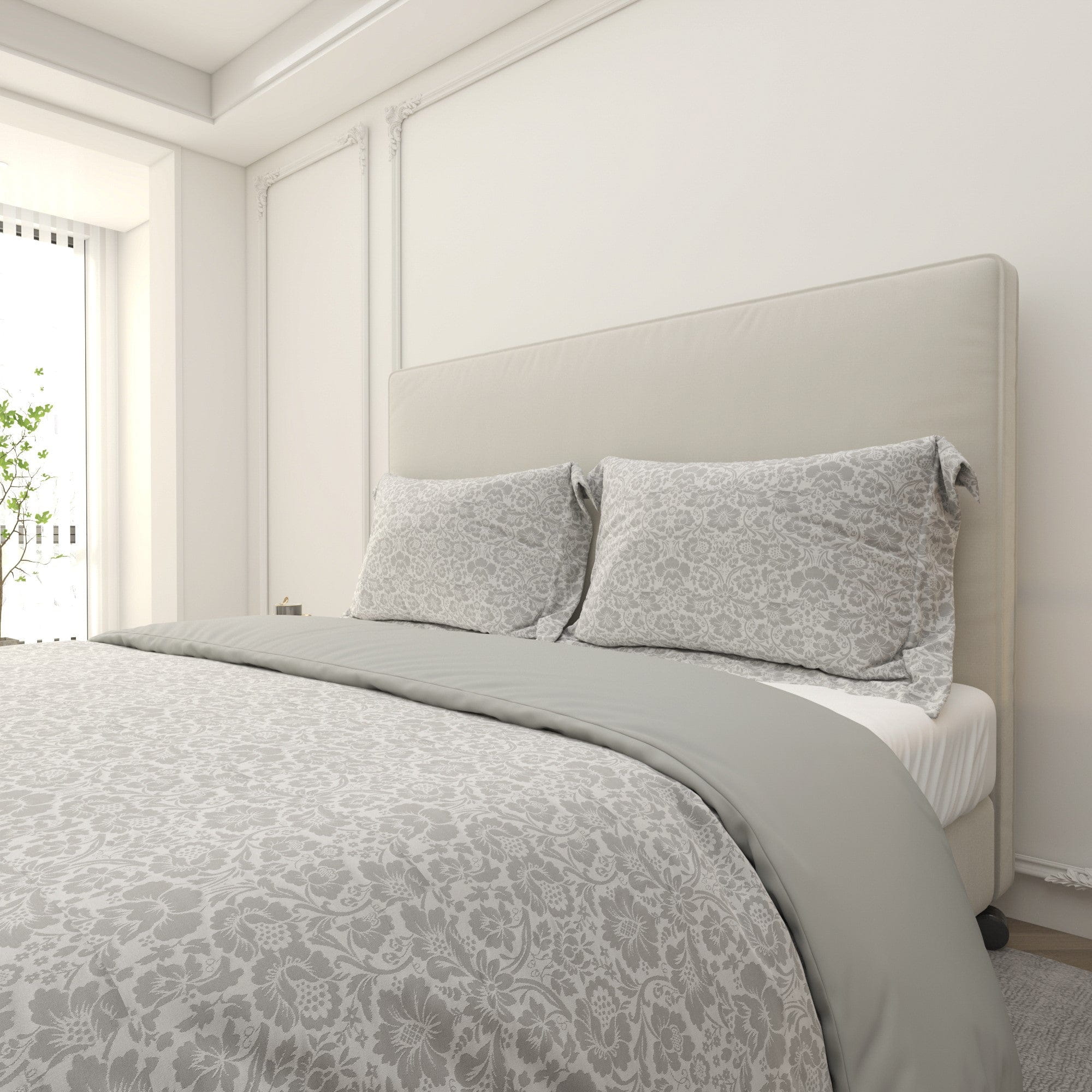 Printed Duvet Cover 3 Piece Set - Cotton